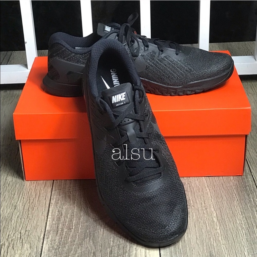 NWT Nike Metcon 3 Black M AUTHENTIC - Picture 2 of 7